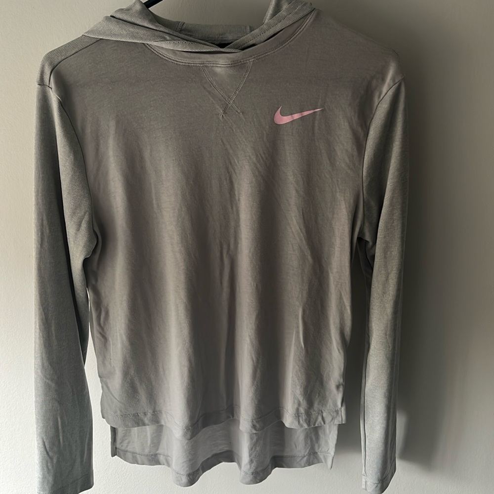 Girls XL Grey Drifit Hoodie